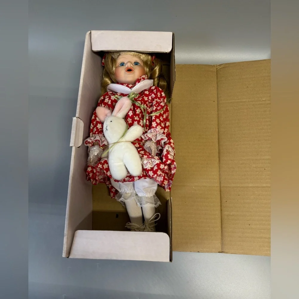 New with box Vintage Soft Expressions Porcelain Doll